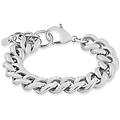 bracciale catena aura acciaio cristallo collezione aura bianco