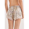 pantaloncini in raso di viscosa stampa animalier serpente seductive glamour donna stampa taglia m