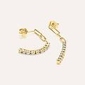 orecchini pendenti diamade glam oro giallo diamante lab-grown collezione diamade glam oro giallo