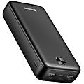 - batteria esterna 20000mah 10. 5w con doppio porta usb indicatore led nero