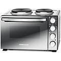 - km 3300 cucina fornetto da appoggio elettrico piastra sigillata nero argento