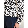 felpa donna leopardata girocollo leopard ani black on gardenia donna medium