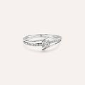 anello solitario claire oro bianco cubic zirconia collezione claire misura 59 oro bianco