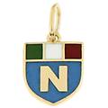 ciondolo scudetto napoli oro giallo gl101210