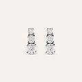 orecchini lobo trilogy grace oro bianco diamante collezione grace oro bianco