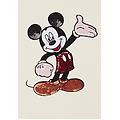 Freddy Felpa Cropped Comfort Fit Con Ricamo Mickey Mouse