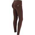 n. o. w. pants yoga in tessuto traspirante bioattivo fudge donna extra small