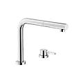 miscelatore per lavello monocomando con bocca a scomparsa serie acquerelli aq93500cr cromato ottone