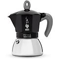 Bialetti Moka Induction 6 Tazze Nero Argento
