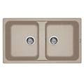 lavello 2 vasche (86x50cm) life 450 avena opaco lg245051