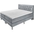 letto per hotel standard velluto testiera chesterfield 180x200x58 cm (lxlxh) grigio chiaro medio