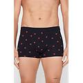 boxer in cotone elasticizzato stampato uomo nero tama&ntilde;o m
