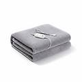 coperta riscaldante per letto elettrico 150 x 80 cm grigia