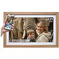 frameo pff-2162lw cornice digitale 21. 5'' legno chiaro