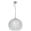 luce ambiente design lampadario neoclassico astra trasparente paralume cromo 3x e27 ø45cm