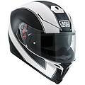 casco moto integrale k-5 s multi enlace bianco nero opac taglia xl