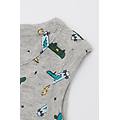 body beb&egrave; spalla larga in 100% cotone stampato grigio tama&ntilde;o 0-3