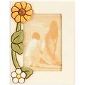 portafoto con fiore di calendula in ceramica racconti d'autunno medio