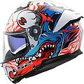 Ls2 Casco Moto Integrale Ff808 Stream Ii Inferno Bianco Blue Taglia Xs