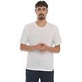 t-shirt girocollo mezza manica bianco