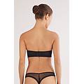 reggiseno balconcino a fascia all about flowers donna nero taglia 5b