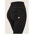 jeggings push up wr. up 7/8 clessidra vita alta con zip black indigo+ y. seams donna small