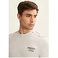 t-shirt con inserti camouflage e logo sul cuore beige-allovercamouflage gray uomo xx large