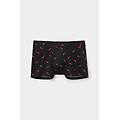 boxer in cotone elasticizzato stampato uomo nero tamaño m