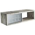 mobile da parete con anta in ferro fissaggio incluso vintage 60x25x20 made in italy