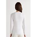maglia manica lunga in fresh bamboo donna bianco taglia m