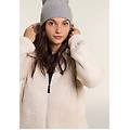 felpa in pile sherpa con cappuccio e zip moonbeam donna extra small