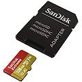 extreme microsdxc 128 gb classe 10 u3 v30 a2 uhs-i + adattatore sd