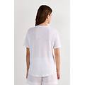 maglia manica corta in lino the pure linen donna bianco taglia m