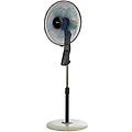ventilatore a piantana 40cm 60w con telecomando e timer colore nero e bianco per climatizzazione