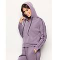 felpa da donna aperta con tencel modal easy living / malva scuro / s malva scuro
