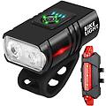 set di luci per bicicletta led luce posteriore e anteriore