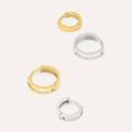 mono orecchino a cerchio l'homme or oro bianco collezione l'homme or oro bianco