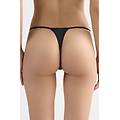 perizoma con fianchetto in microfibra ultralight donna nero taglia 2
