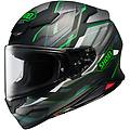 casco nxr 2 capriccio tc-4 nero verde s