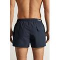 costume boxer mare tinta unita modello corto uomo blu taglia l