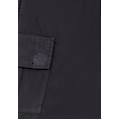 pantaloni cargo da bambina in cotone tinto capo nero junior 6 anni