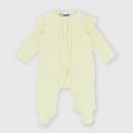 tutina in costina da neonata beige taglia 1m