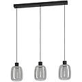 lampadario led design molochio-z nero luce con 3 temperature di colore 1500 lumen