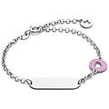bracciale con targa bambino argento 925 gioiello kids bra 256