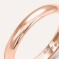 fede comoda 3 mm oro rosa diamante collezione fede fantasia 375/1000 oro rosa