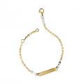bracciale bimbi oro bianco giallo gl101603