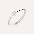 anello solitario grace oro bianco diamante collezione grace misura 51 oro bianco