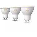 lampadina intelligente gu10 white ambiance hue confezione da 3 bluetooth/zigbee dimmerabile