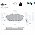 delphi set di pastiglie freno lp2070 anteriore