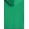 felpa corta da donna in jersey con zip e cappuccio con logo green bee donna extra large
